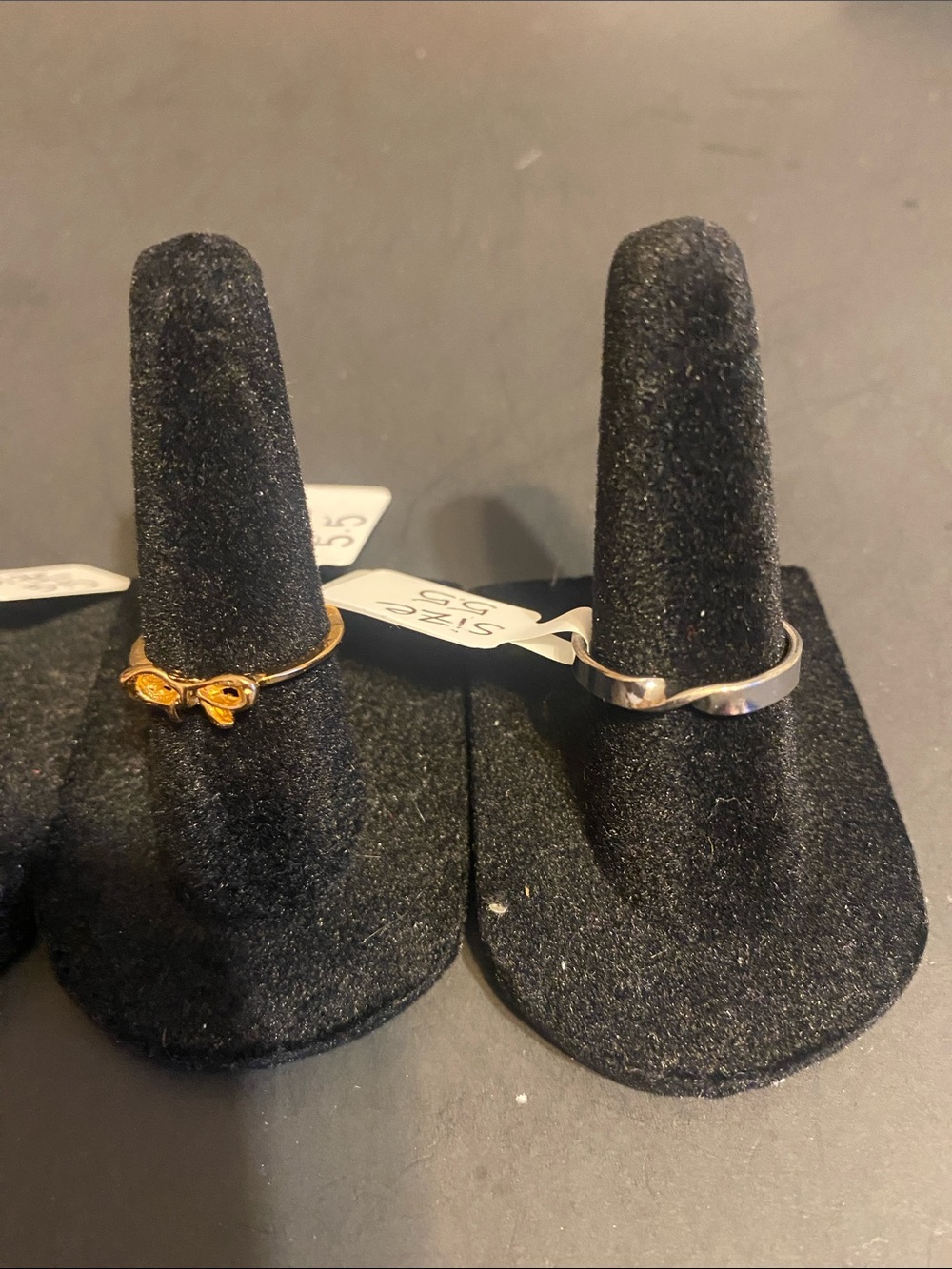 Delicate Mixed Metal Stackable Rings in Gold and Silver - Picture 4 of 4